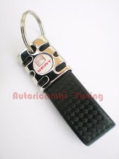 PORTACHIAVI PORTA CHIAVI AUTO PER SEAT FINTO CARBONIO NERO idea regalo