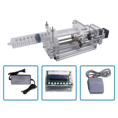 1-150ML Lab Micro Syringe Pump Mini Propel Pump Liquid Glue Dispenser DC 12V