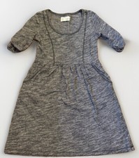 Saturday Sunday Anthropologie Blue Gray Dress Size XS Stretch Pockets Women’s
