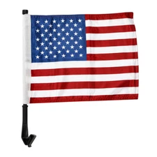 Saddlebag Trunk Clamp On American Flag Pole Fit For Harley Touring Electra Glide