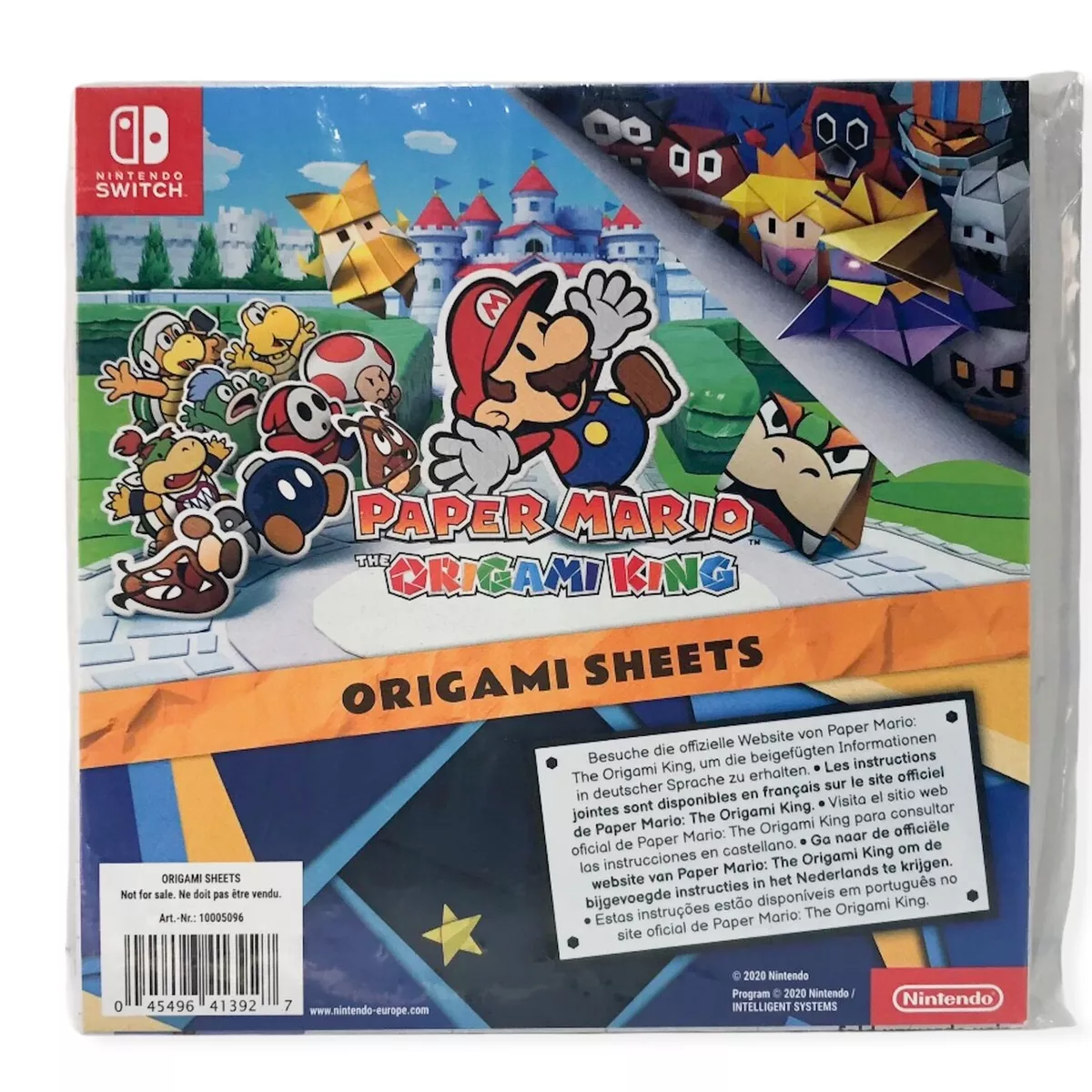 Rundt om Smigre Forfalske Nintendo Switch Paper Mario The Origami King Origami Sheets Sealed Brand  New | eBay