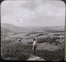 Hudson River Valley, New York, c1910's Magic Lantern Glass Slide