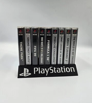 Playstation 1 Games Display Stand PS1 Lerpo3D