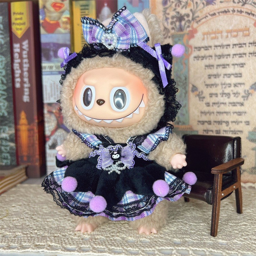 LABUBU Kuromi Handmade Outfit Set Clothes Only No Doll or Shoes