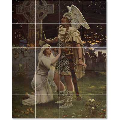 Herbert Gustave Schmalz Angel Tile Mural PT23127. 48 x 60 (20) 12x12 tiles