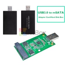 mSATA SSD to USB 3.0 Mini PCIE External Converter Data Adapter Card For Windows