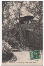 CPA Le Mans Le jardin des plantes, chalet rustique