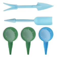 Andiker 5pcs Small Garden Seed Planter Tool Plastic Mini Garden Tool Set 2 in...