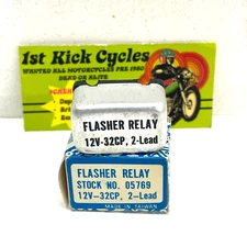 K&L Supply Motorcycle 2 Pin Lead Turn Signal Flasher Relay 12V 32CP 05769 OEM