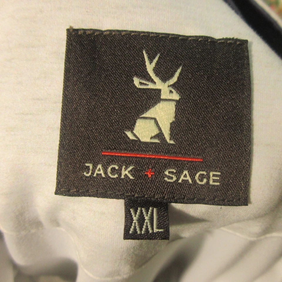 Camisa Jack Sage Hombres XXL 1/4 Cremallera Invierno Polvo Gira Gris Nieve Muy Elástica Usada en Excelente Condición Foto 4 de 4