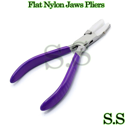 Nylon Jaw Flat Nose Jewelers Pliers 5.5'' wire working PL-02