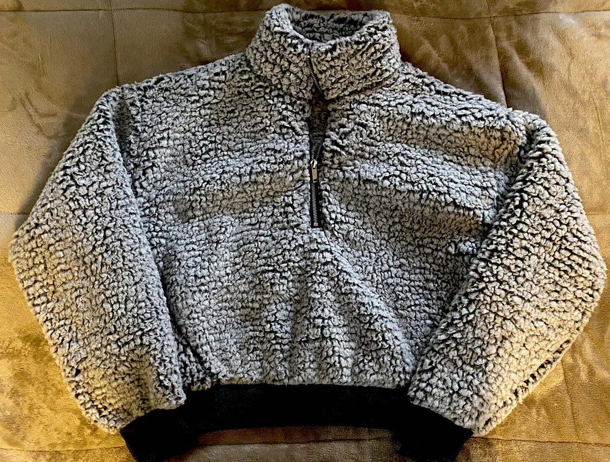 Fuzzy top half zips