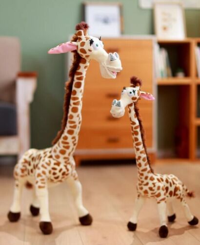 Simulated Giraffe Doll Madagascar Deer Plush Toy Girl Children's Birthday Gift - Picture 1 of 8