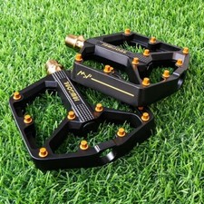 Aluminum MTB Bike Pedals 9/16" Flat Platform Sealed Bearings Lightweight