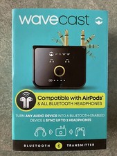 Paww WaveCast Portable Bluetooth 5.0 Audio Transmitter - Fast Charging and Wirel