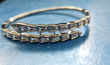 Snake Design Cuff Bracelet with Cubic Zirconia