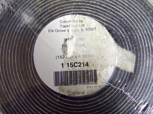 3M Double Coated Vinyl Foam Tape 6" x 5 yards WHITE 4416B (K) - Picture 4 of 4