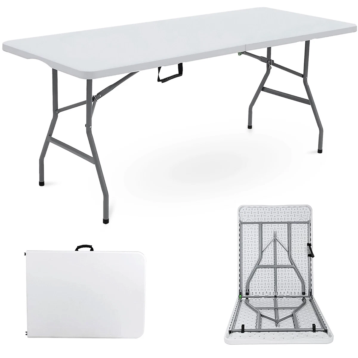 Catering Camping Heavy Duty Folding Trestle Table Picnic BBQ Party