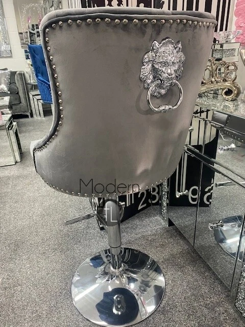Grey knocker back outlet bar stools