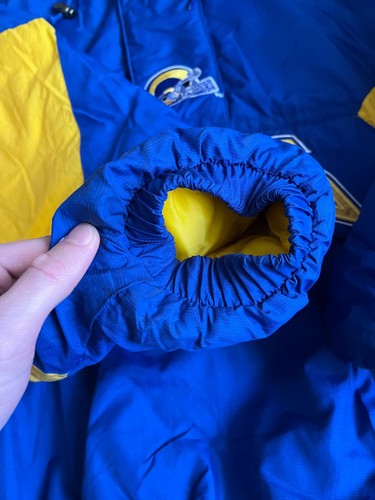 Vintage 90s Starter Los Angeles Rams Puffer Anorak Pro Line NFL Jacket XXL - Picture 19 of 24