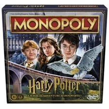 Monopoly Harry Potter Edition Board Game Family Fun at Hogwarts for Ages 8+