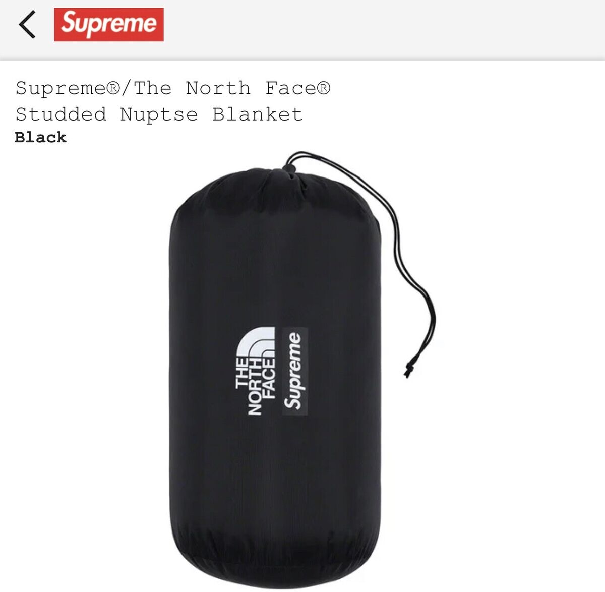 Supreme®/The North Face® Studded Nuptse Blanket | eBay Supreme®/The North Face® Studded Nuptse Blanket | eBay
