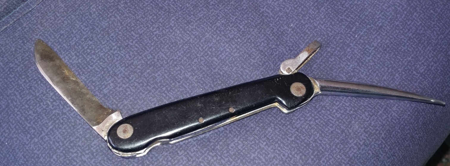 VINTAGE KABAR USA SAILORS RIGGING ROPE JACK FOLDING POCKET KNIFE KNIVES TOOLS eBay