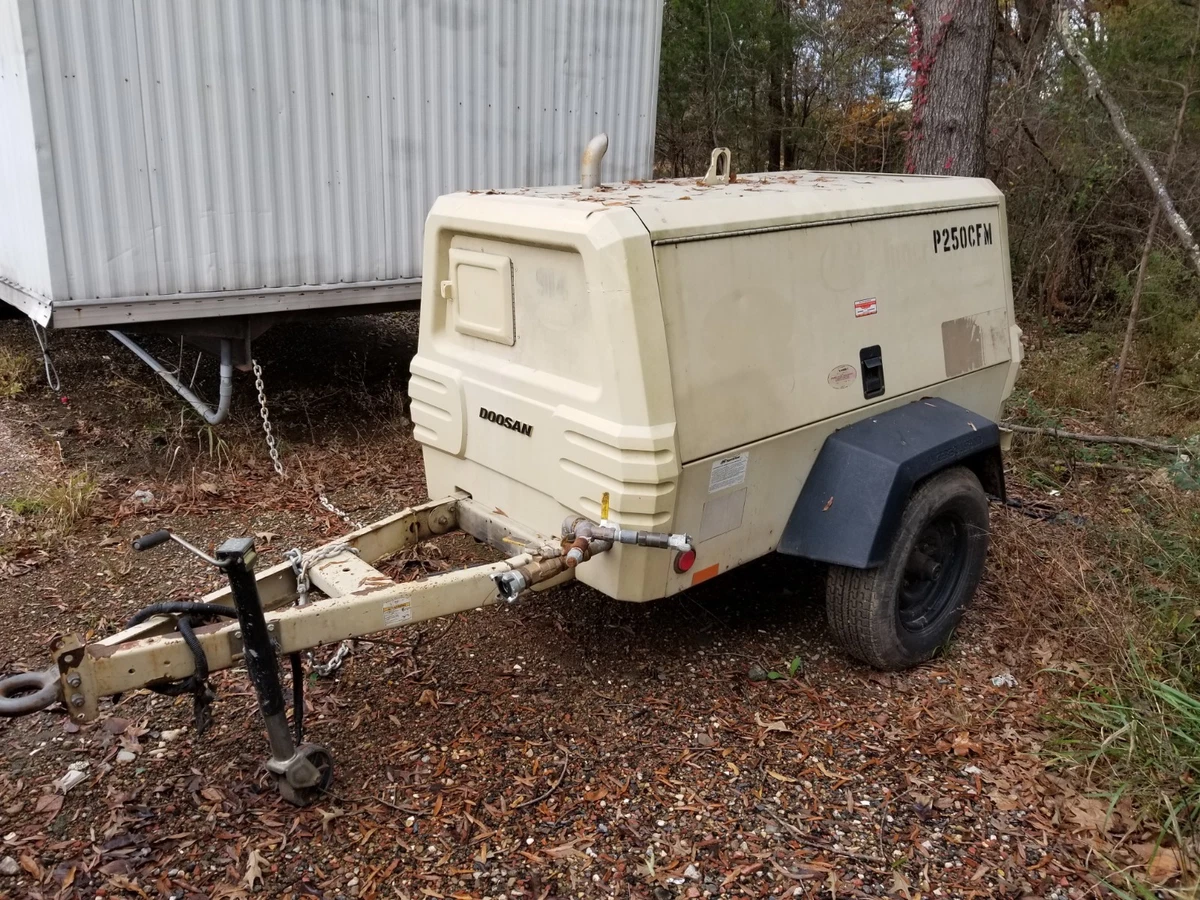 250cfm Ingersoll Rand Air Compressor Trailer Only 1500 Hours