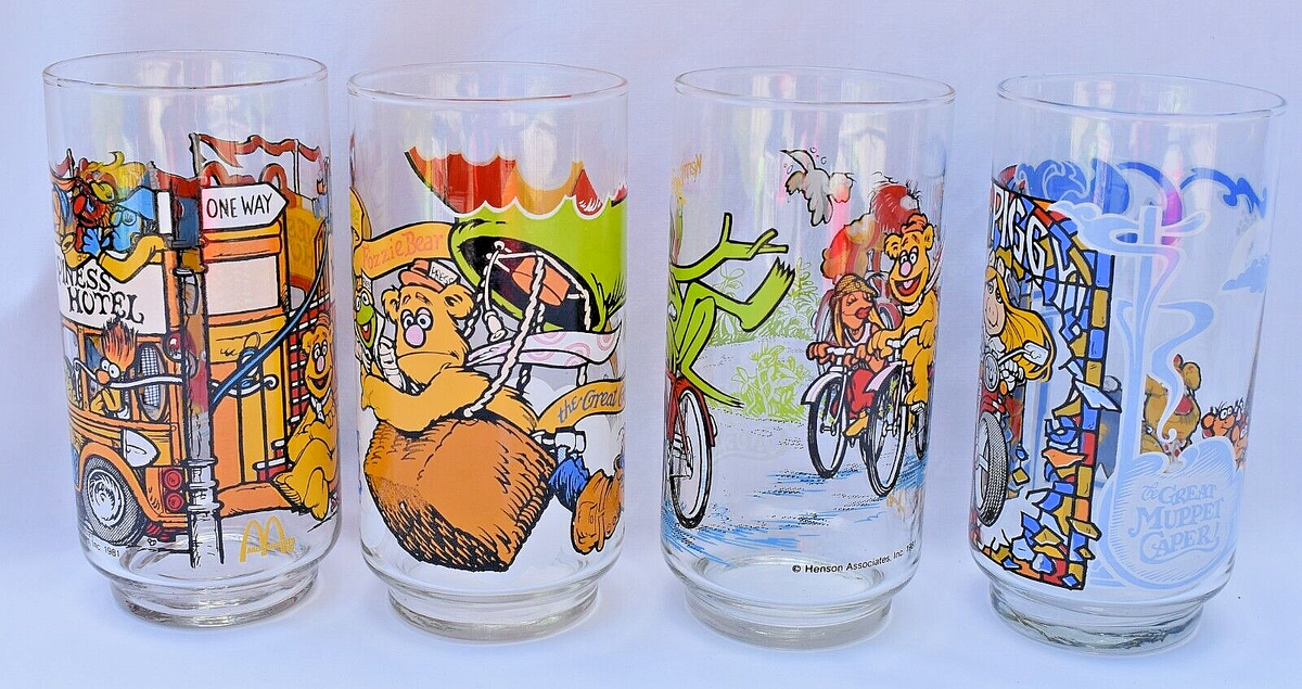 McDonald's - THE GREAT MUPPER CAPER - Set 4 Glasses - 1981 | eBay