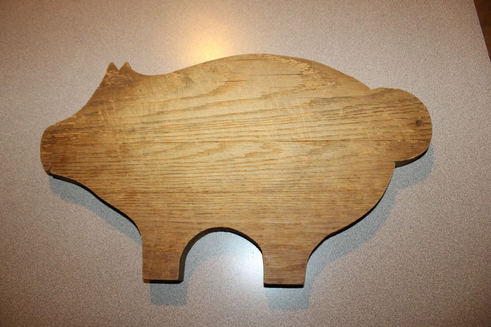 UNIQUE 最大91%OFFクーポン Vintage Antique 数量は多 COUNTRY FARMHOUSE Wood Cutting Choppi Pig
