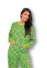Nickelodeon TMNT Teenage Mutant Ninja Turtles Footed Pajamas NWT L Green
