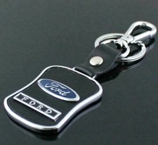 Portachiavi For Ford con Cinturino in Pelle Ciondolo Auto Chiave Ciondolo *