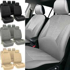 Auto Car Seat Covers Full Set Leather 2/5-Seats Front Rear Protector For TOYOTA