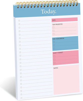 To Do List Notepad - Daily Planner Notepad Undated 52 Sheets Tear Off, 6.5'' X 9.