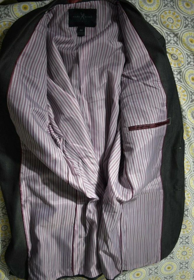 CHAQUETA ABRIGO DEPORTIVO BLAZER HOMBRE MARC ECKO NEGRA MEDIANA 🔥🔥 Foto 3 de 4