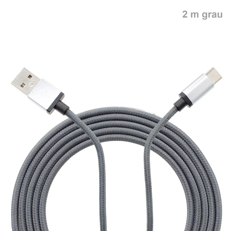USB C Ladekabel 1m 1.5m 2m für Samsung Xiaomi Redmi Note Nokia 3A Datenkabel - Bild 4 von 4