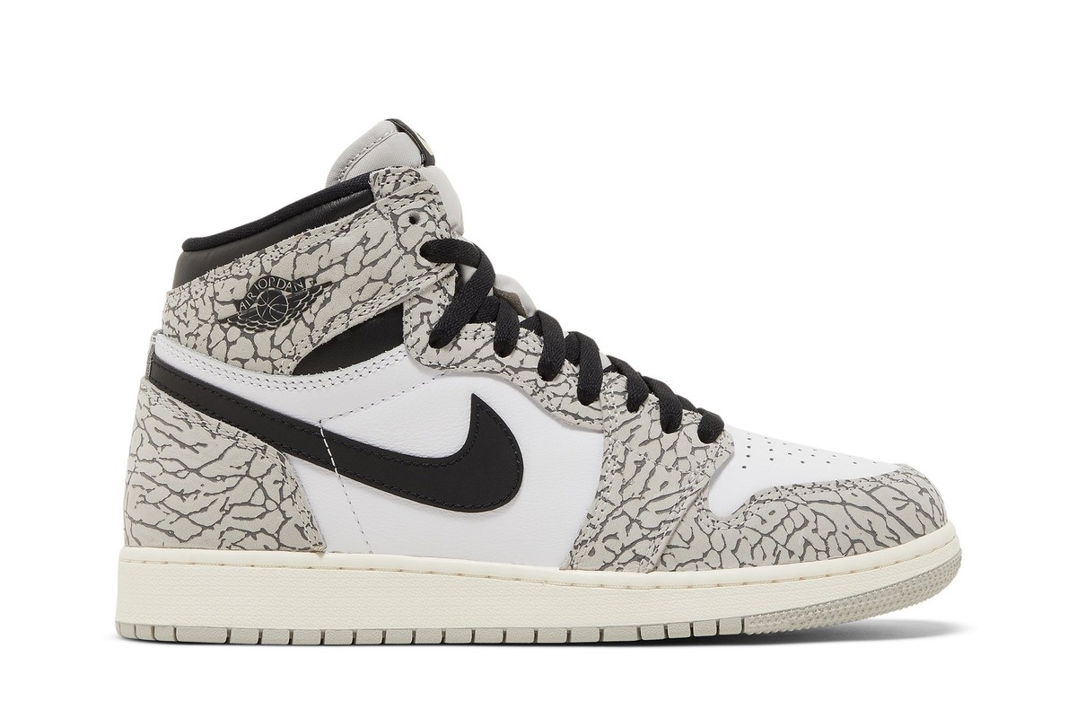 Nike Air Jordan 1 Retro High OG GS White Cement FD1437-052
