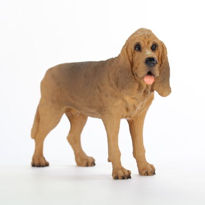 Bloodhound Figurine Hand Painted Collectible Statue