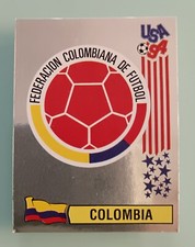 COLOMBIA Scudetto WC USA 94 Figurine Panini Original Sticker Badge NEW! #58