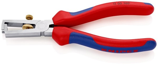 Knipex 11 05 160 Abisolierzange Mit ÖFfnungsfeder, Universal Mit Mehrkomponenten-image