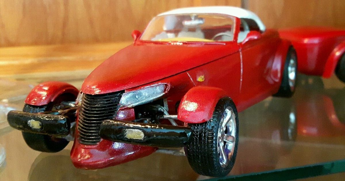 自動車 revell 1/25 plymouth prowler Revell Monogram 97 Plymouth Prowler w/Trailer 1:25 Scale