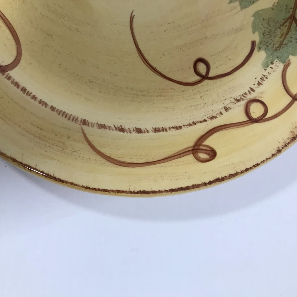 Tabletops Unlimited VINO Grapes 10.75 inch Dinner Plates Hand Painted Collection - Image 4 of 4