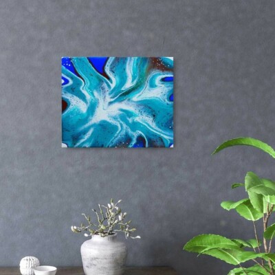 TFC Original Kunst Acrylbild Gießen Acrylic Pouring Abstrakt Gemälde Geschenk