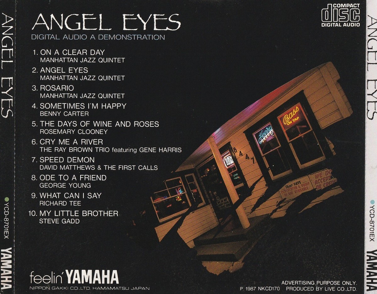 ANGEL EYES yamaha MANHATTAN JAZZ QUINTET RAY BROWN BENNY CARTER