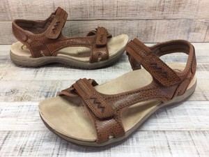 Earth Spirit Gelron 2000 Brown Leather Adjustable Sandals Womenâs Sz 6.5 | eBay