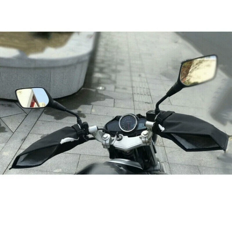 THERMAL MOTORCYCLE HANDLE BAR MUFFS MOTOR BIKE HAND PROTECTOR MITTS/GLOVES UK - Image 4 of 4