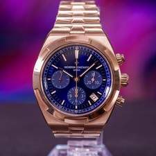 Vacheron Constantin Overseas Chronograph Blue Dial Rose Gold 5520V/210R-B952