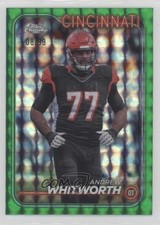 2024 Topps Chrome Green Geometric Refractor 8/99 Andrew Whitworth #30 16wc
