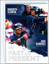 Roberto Alomar / Jose Ramirez 2018 Diamond Kings Past and Present #PP7 Indians
