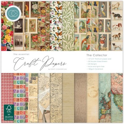 Craft Consortium Double-Sided Paper Pad 12X12 30/Pkg-The Collector